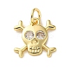 Brass Micro Pave Cubic Zirconia Charms LS-KK-I383-08G-03-1
