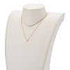 Brass Initial Pendant Necklaces NJEW-JN03330-04-4