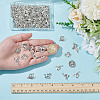 90Pcs 9 Styles Tibetan Style Alloy Pendants TIBEP-AR0001-22-3