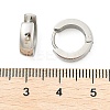 304 Stainless Steel Polishing effect Hoop Earrings EJEW-M001-29C-P-5
