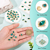 48Pcs 12 Styles Alloy Rhinestone Cabochons MRMJ-TA0001-45A-5