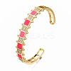 Brass Micro Pave Clear Cubic Zirconia Cuff Bangles BJEW-N302-006E-NF-3