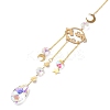 Faceted Glass Sun Catcher Pendant Decorations LS-AJEW-A037-11G-2