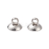 304 Stainless Steel Bead Cap Pendant Bails X-STAS-G224-24P-10-2