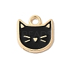 Rack Plating Alloy Enamel Charms ENAM-P254-03KCG-2