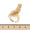 Brass Micro Pave Clear Cubic Zirconia Cuff Rings for Women Men RJEW-Z080-01G-5
