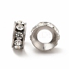 201 Stainless Steel Crystal Rhinestone Spacer Beads STAS-G305-01P-1