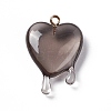 Transparent Resin Pendants LS-RESI-F028-01B-1
