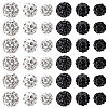 120Pcs 6 Styles Rhinestone Pave Disco Ball Beads RB-TA0001-14-3