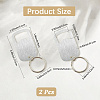 Stainless Steel Keychains AJEW-WH20077-035A-P-2
