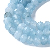 Dyed Natural Malaysia Jade Rondelle Beads Strands X-G-E316-2x4mm-64-3