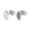 Non-Tarnish 304 Stainless Steel Stud Earring Finding X-EJEW-I285-02P-1
