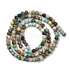 Natural HuBei Turquoise Beads Strands G-L628-B02-3mm-02-3