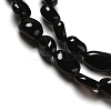 Natural Obsidian Beads Strands G-I351-A08-3