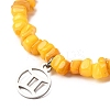 Constellation Non-Tarnish 304 Stainless Steel Charms Bracelets BJEW-JB12480-02-3