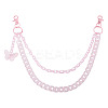 Acrylic Butterfly Layered Chain Belts for Jeans Pants HJEW-TAC0113-1