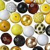 DIY Bubblegum Bracelet Pendant Decoration Making Kit for Sunflower Theme MACR-CJC0005-02A-01-9