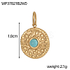 304 Stainless Steel & Natural & Synthetic Gemstone Beaded Pendants STAS-OY010-26G-2