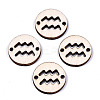 Unfinished Natural Poplar Wood Links Connectors WOOD-S045-139A-10-1