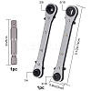 Gorgecraft 2 Pcs 2 Style Double-Headed Four-Purpose Ratchet Wrench TOOL-GF0001-69-2