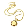Colorful Rhinestone Saint Benedict Pendant Necklaces NJEW-G123-01G-3