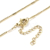 304 Stainless Steel Heart Pendant Necklaces with Cubic Zirconia LS-NJEW-H029-01G-J-3