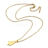 304 Stainless Steel Heart Cupid Pendant Necklaces for Women LS-NJEW-A012-01G-2