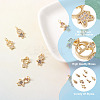 16Pcs 8 Style Brass Micro Pave Mixed Color Cubic Zirconia Pendants ZIRC-FW0001-03-4