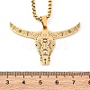 201 Stainless Steel Pendant Necklaces NJEW-C066-17G-3