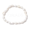 Natural Trumpet Shell Beads Stretch Bracelets BJEW-JB110104-1