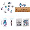 K9 Glass Rhinestone Pendants X-GLAA-TA001-008-10