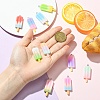 10Pcs 10 Styles Gradient Color Opaque Resin Pendants RESI-YW0005-22-3