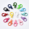 40Pcs Spray Painted Eco-Friendly Alloy Lobster Claw Clasps PALLOY-YW0001-24-NR-2