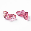 Transparent Spray Painted Glass Beads LS-GLAA-S190-018A-02-3