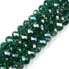 Electroplate Glass Beads Strands LS-EGLA-A044-T8mm-B18-1