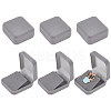 Flocking Plastic Badge Storage Box CON-WH0105-04B-1