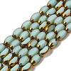 Electroplate Glass Beads Strands X-EGLA-P061-02A-11-1