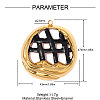 304 Stainless Steel Pendants STAS-OY012-75G-2