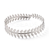 Leaf Upper Arm Cuff Band AJEW-G033-02P-1