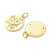 Brass Micro Pave Clear Cubic Zirconia Pendants KK-Z120-60B-G-2