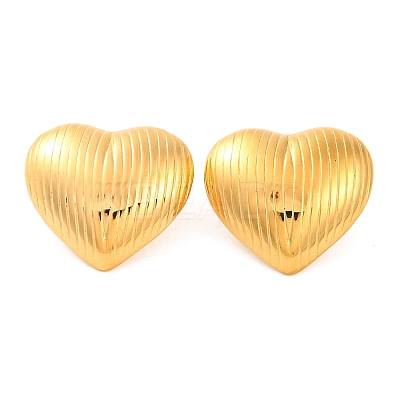 Ion Plating(IP) 304 Stainless Steel Stud Earrings EJEW-G395-17G-1