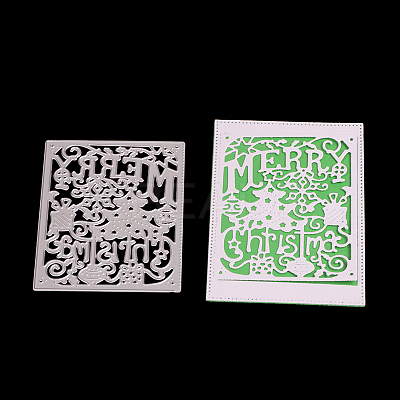 Frame Carbon Steel Cutting Dies Stencils X-DIY-F036-05-1