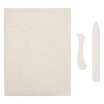 2 Sheets Cotton Gauze Fabric DIY-PH0017-41-1