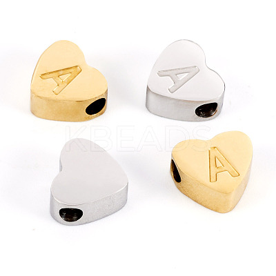4Pcs 2 Colors Stainless Steel Beads STAS-TA0002-72A-1