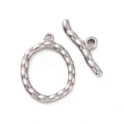 Non-Tarnish 304 Stainless Steel Toggle Clasps STAS-A067-02P-1
