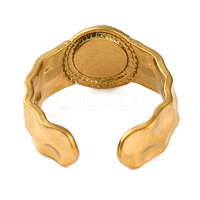 Round Natural Tiger Eye Finger Rings RJEW-Q822-03G-01-1