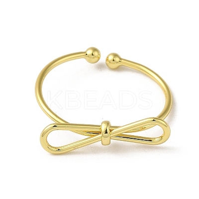 Brass Cuff Rings for Women RJEW-D026-04G-1