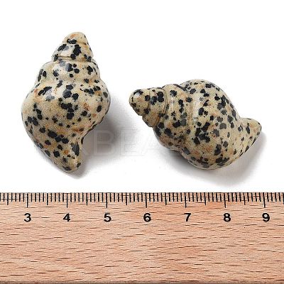 Natural Dalmatian Jasper Carved Figurines DJEW-L023-H13-1