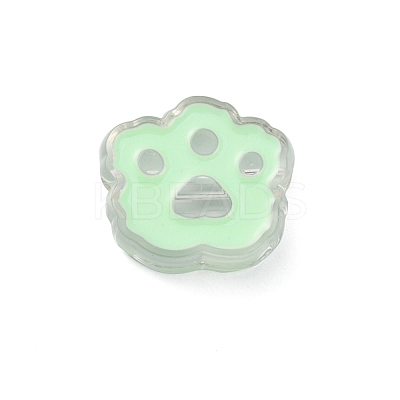Transparent Acrylic European Beads OACR-CJC0006-03C-1