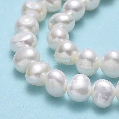 Natural Cultured Freshwater Pearl Beads Strands PEAR-A005-09-01-1